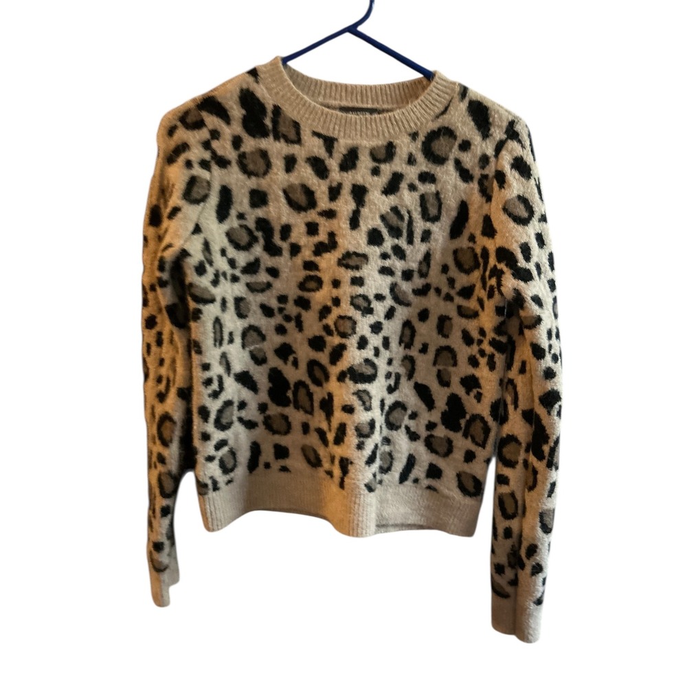 Halogen Leopard Print Pullover Sweater Women's Si… - image 1